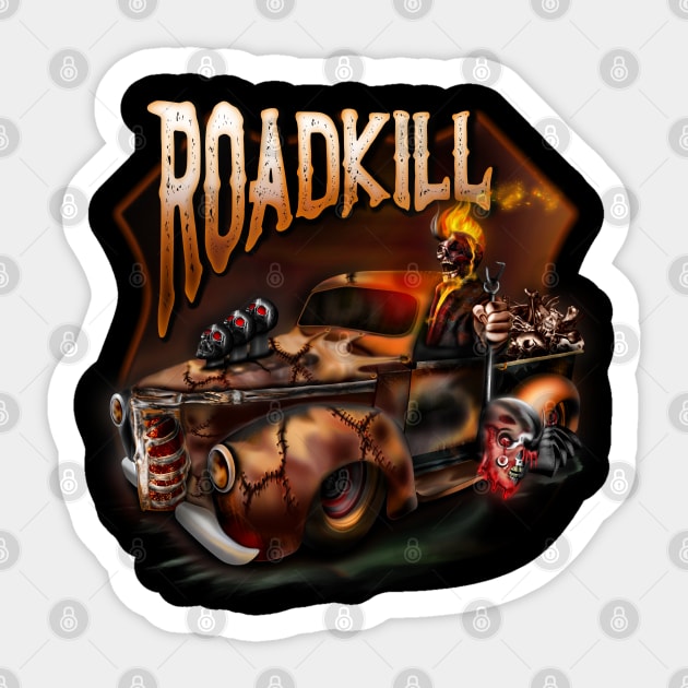 Roadkill Sticker by hardtbonez